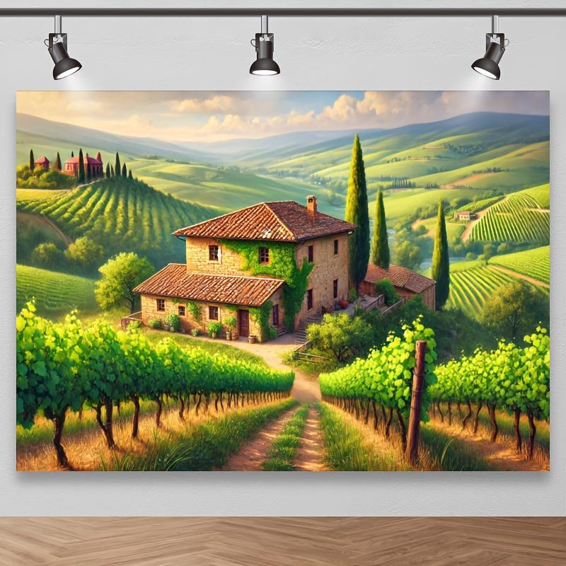 Interior Design Hd - Mural de parede italiano vineyard, impressão