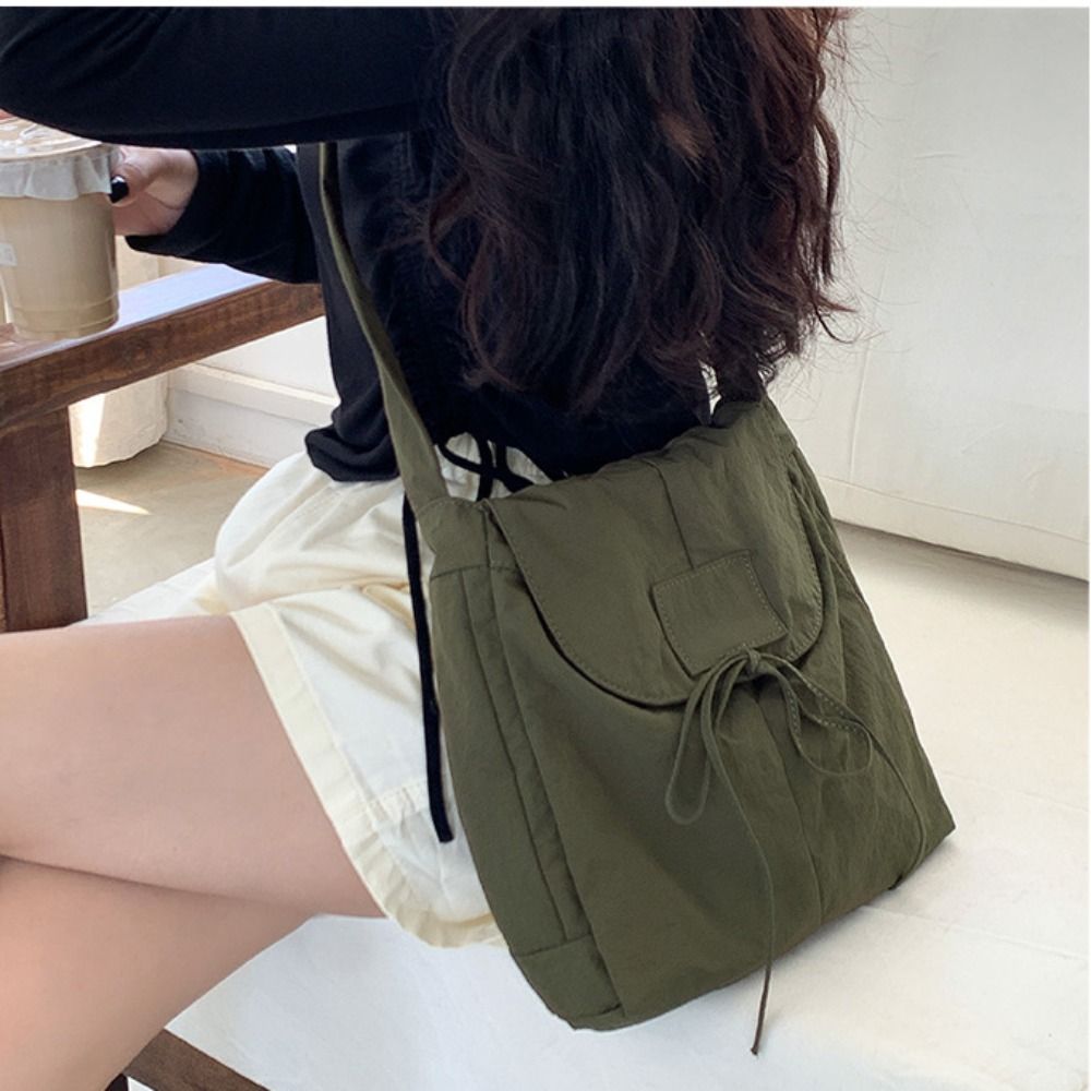 Interior Design Korean Style - Estilo coreano aleta náilon arco crossbody