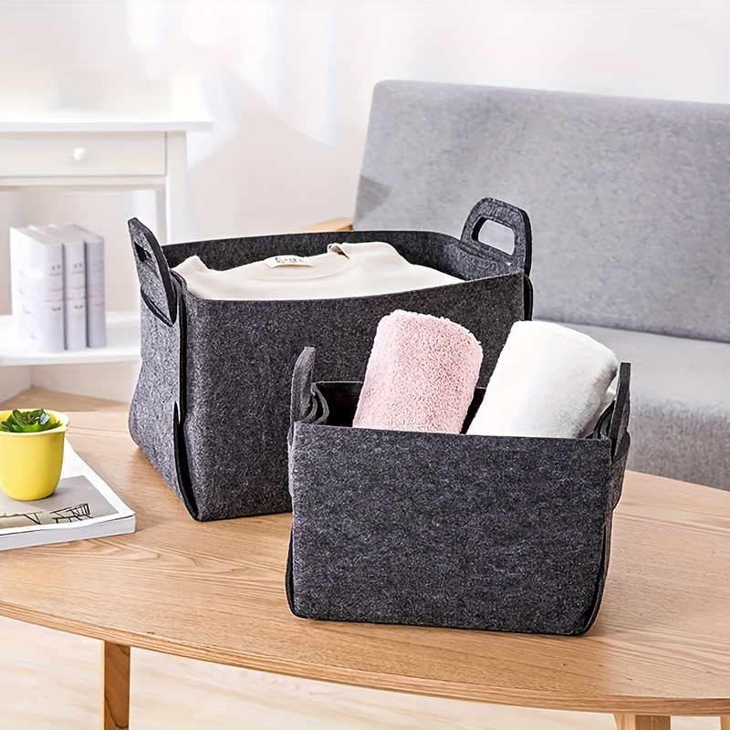 Woven Basket Set - Conjunto de 3 cestos de armazenamento