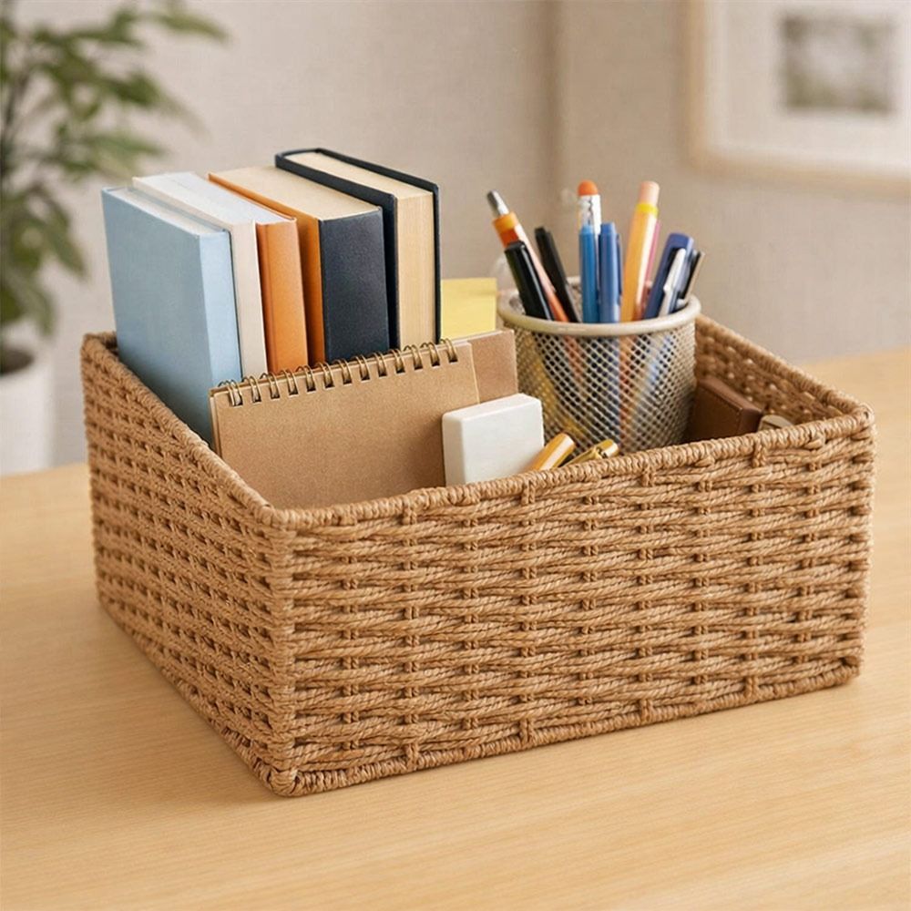 Woven Basket Set - Nova Cesta de Armazenamento Grande de