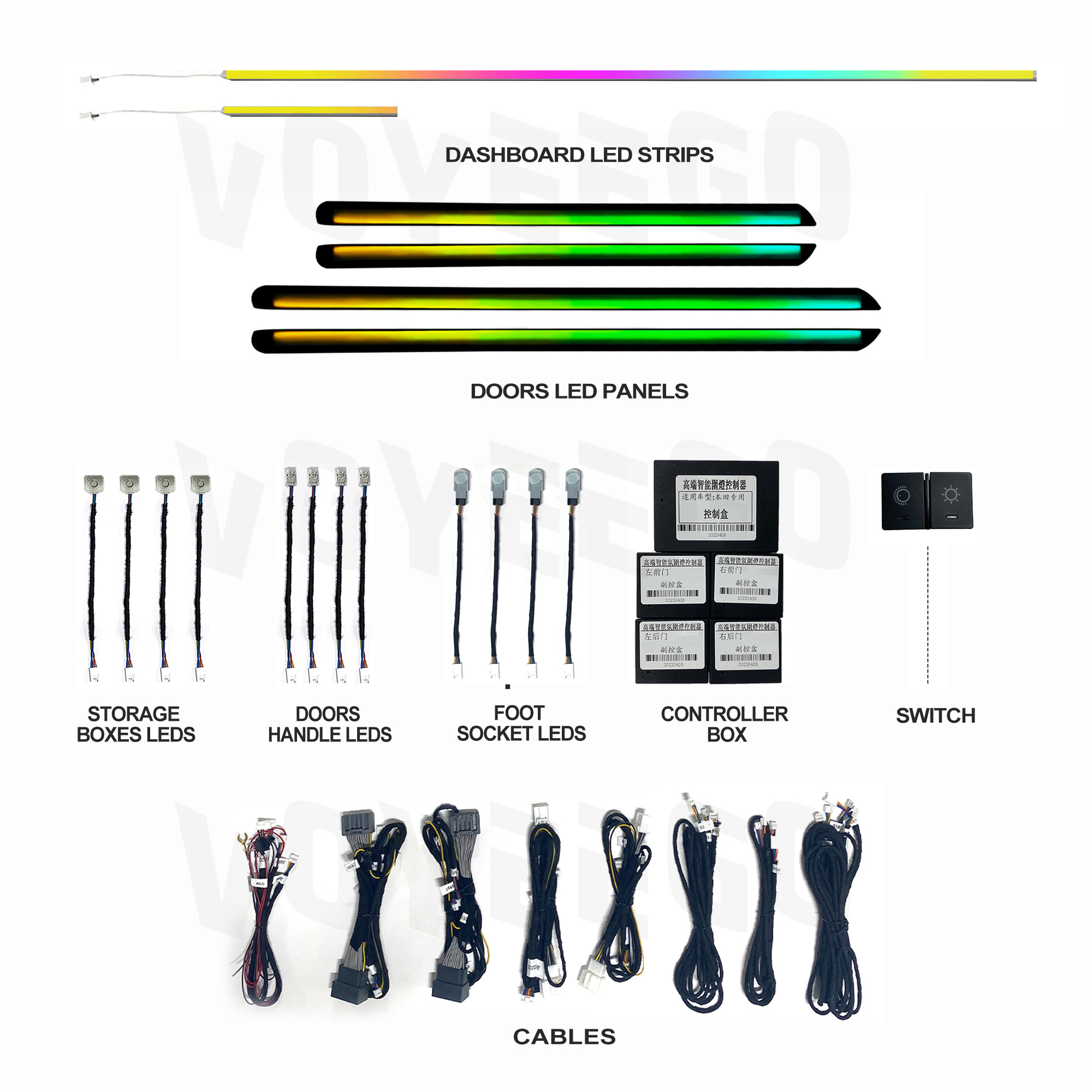 Barra de Luz LED Automotiva pa - Interior Design Remote avaliação e preço