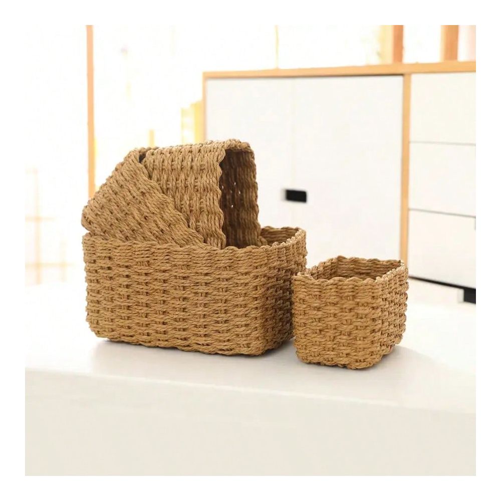 Conjunto de 4 Cestas de Armaze - Woven Basket Set avaliação e preço