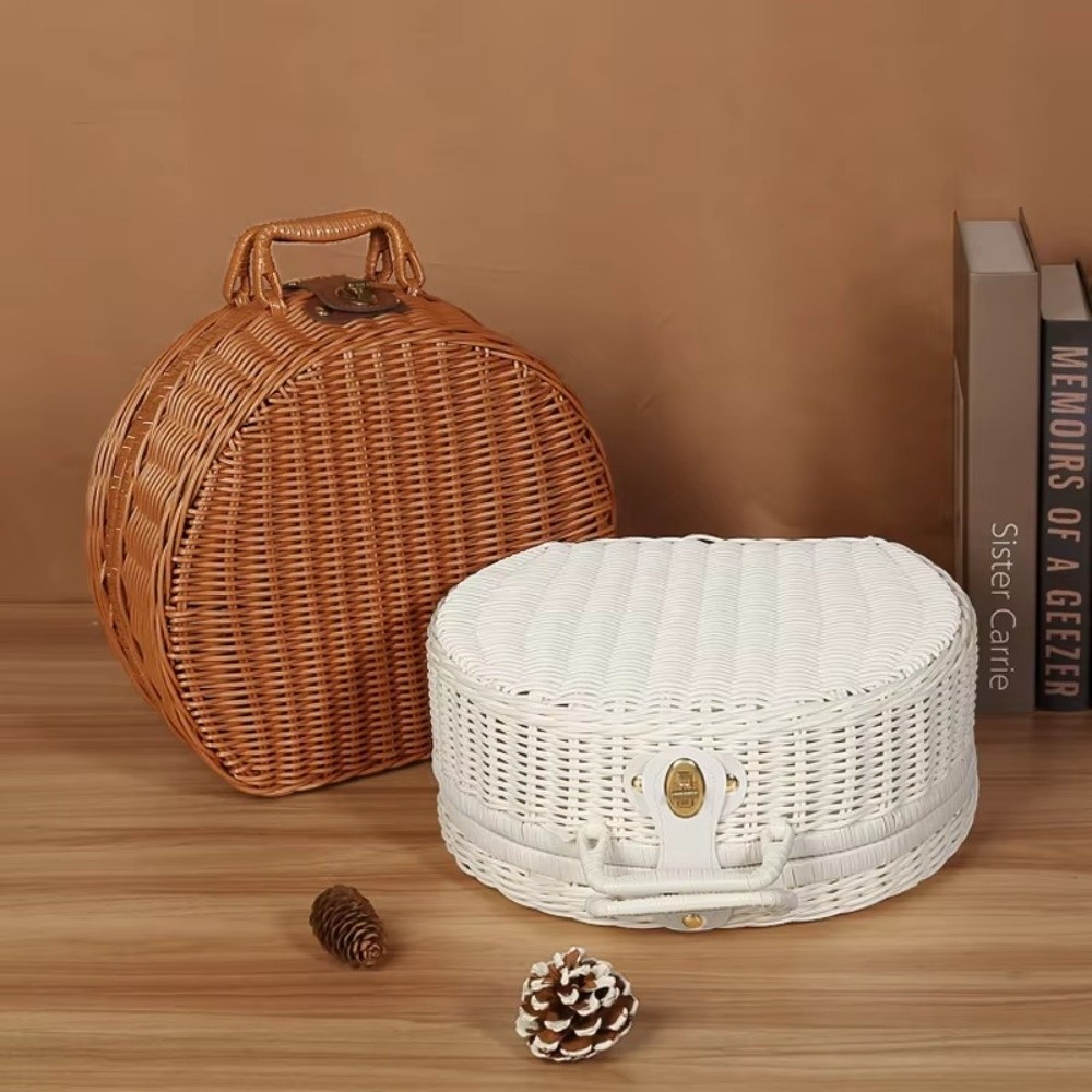 Cesta de Armazenamento Redonda - Woven Basket Set avaliação e preço