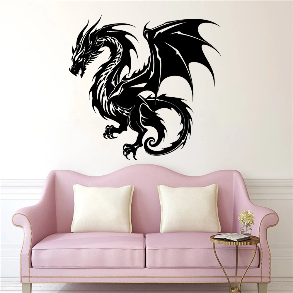 Dragon Vinyl Decalques para De - Interior Design Layout avaliação e preço