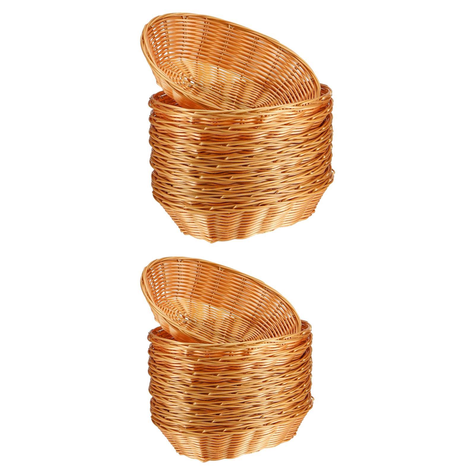 Pacote com 10 cestas tecidas p - Woven Basket Set avaliação e preço