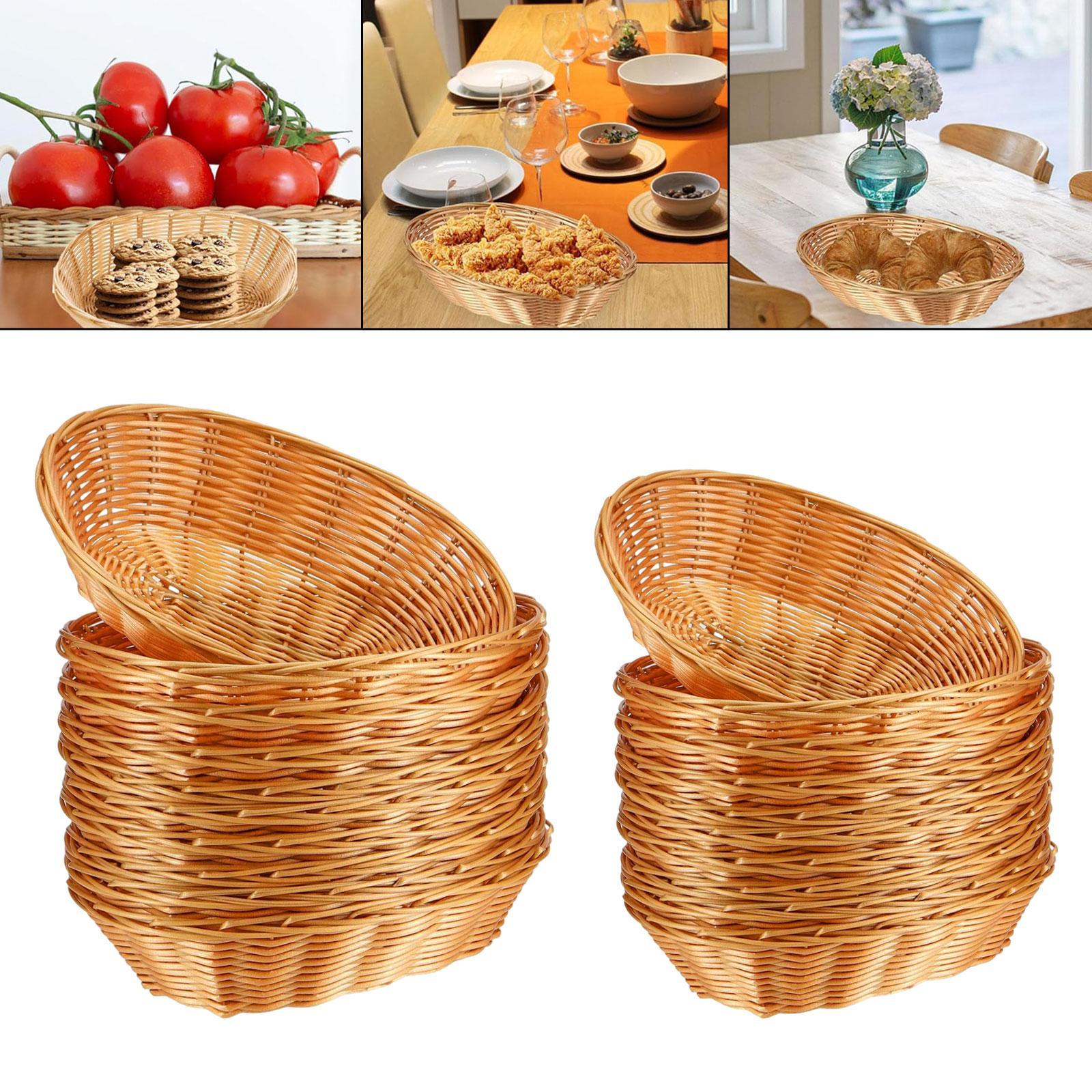 Pacote com 10 cestas tecidas p - Woven Basket Set avaliação e preço