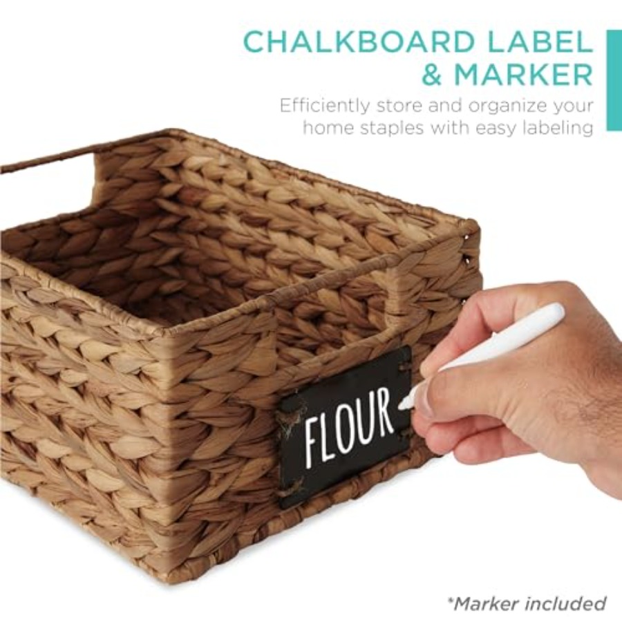 Conjunto de organização de des - Woven Basket Set avaliação e preço