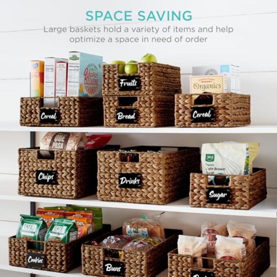Conjunto de organização de des - Woven Basket Set avaliação e preço