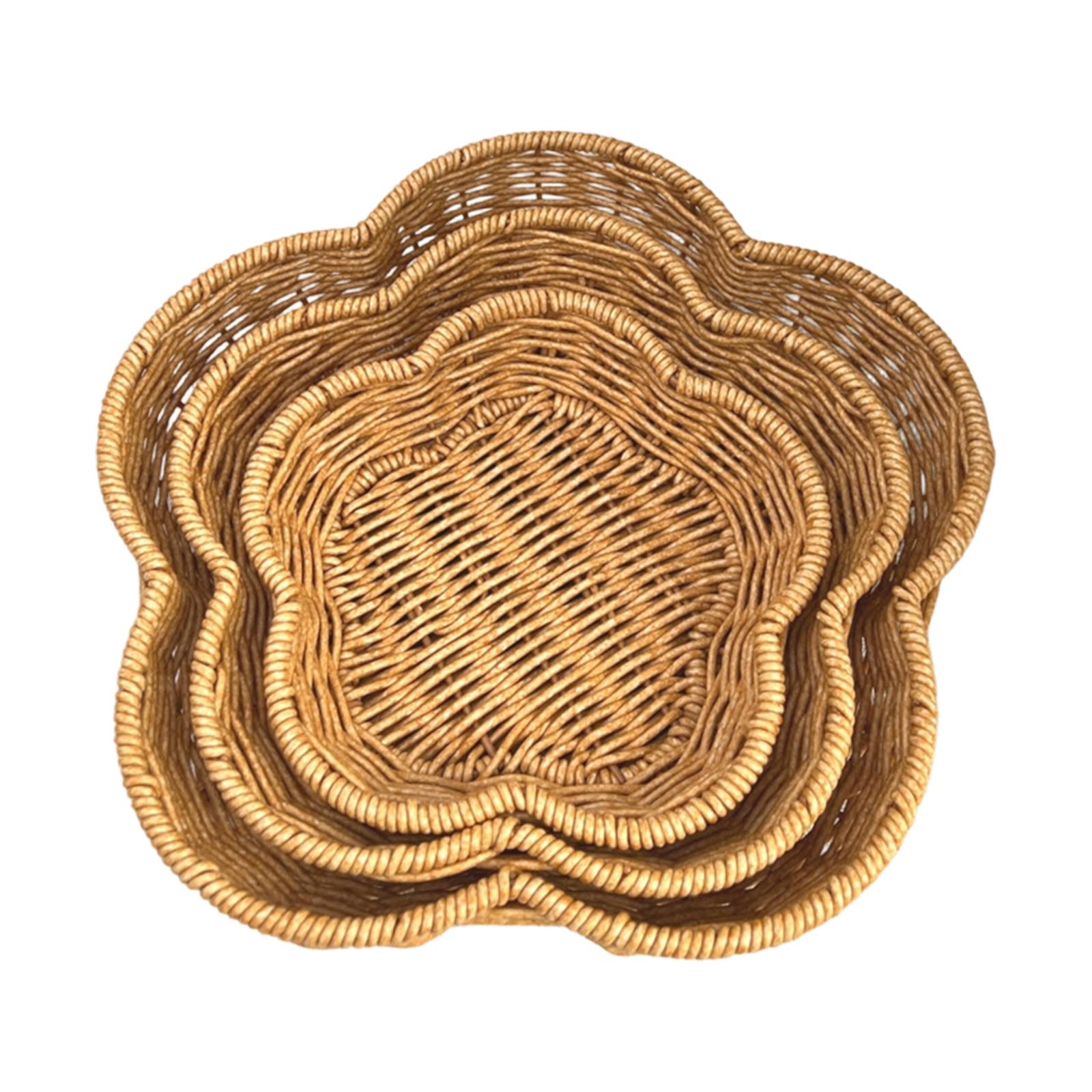 Conjunto de Cestas de Lanche e - Woven Basket Set avaliação e preço