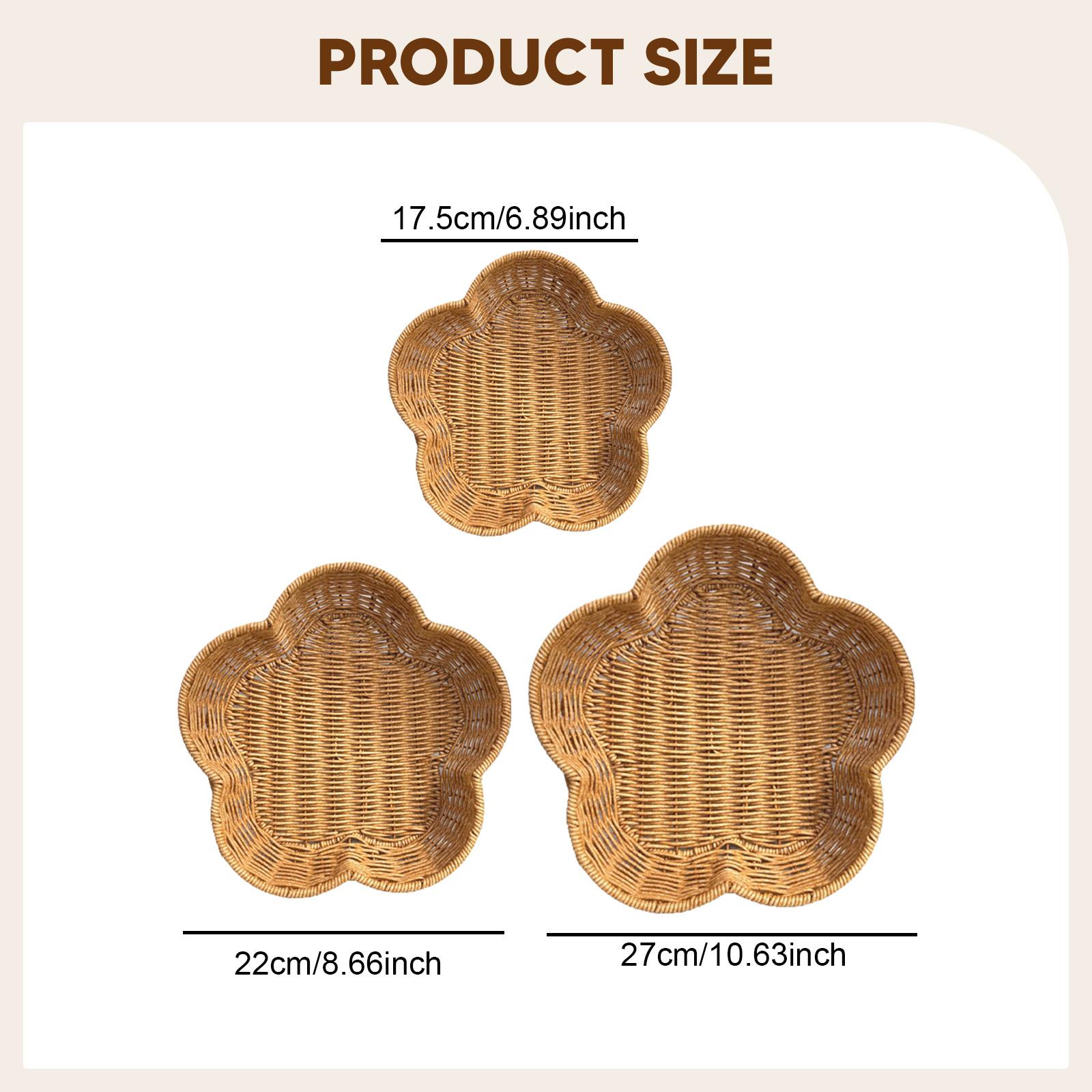 Conjunto de Cestas de Lanche e - Woven Basket Set avaliação e preço