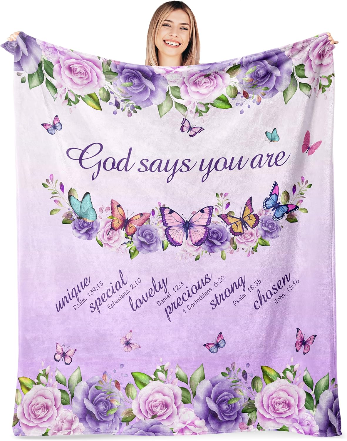 Roxo rosas borboletas fé citaç - Interior Design Quotes avaliação e preço