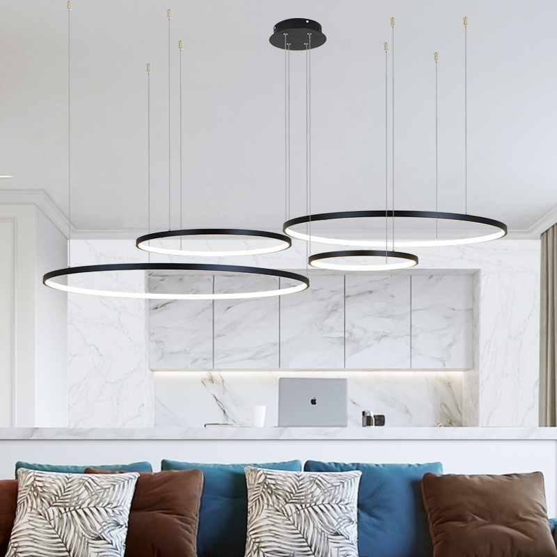 Nordic moderno led lustre sala - Interior Design Remote avaliação e preço