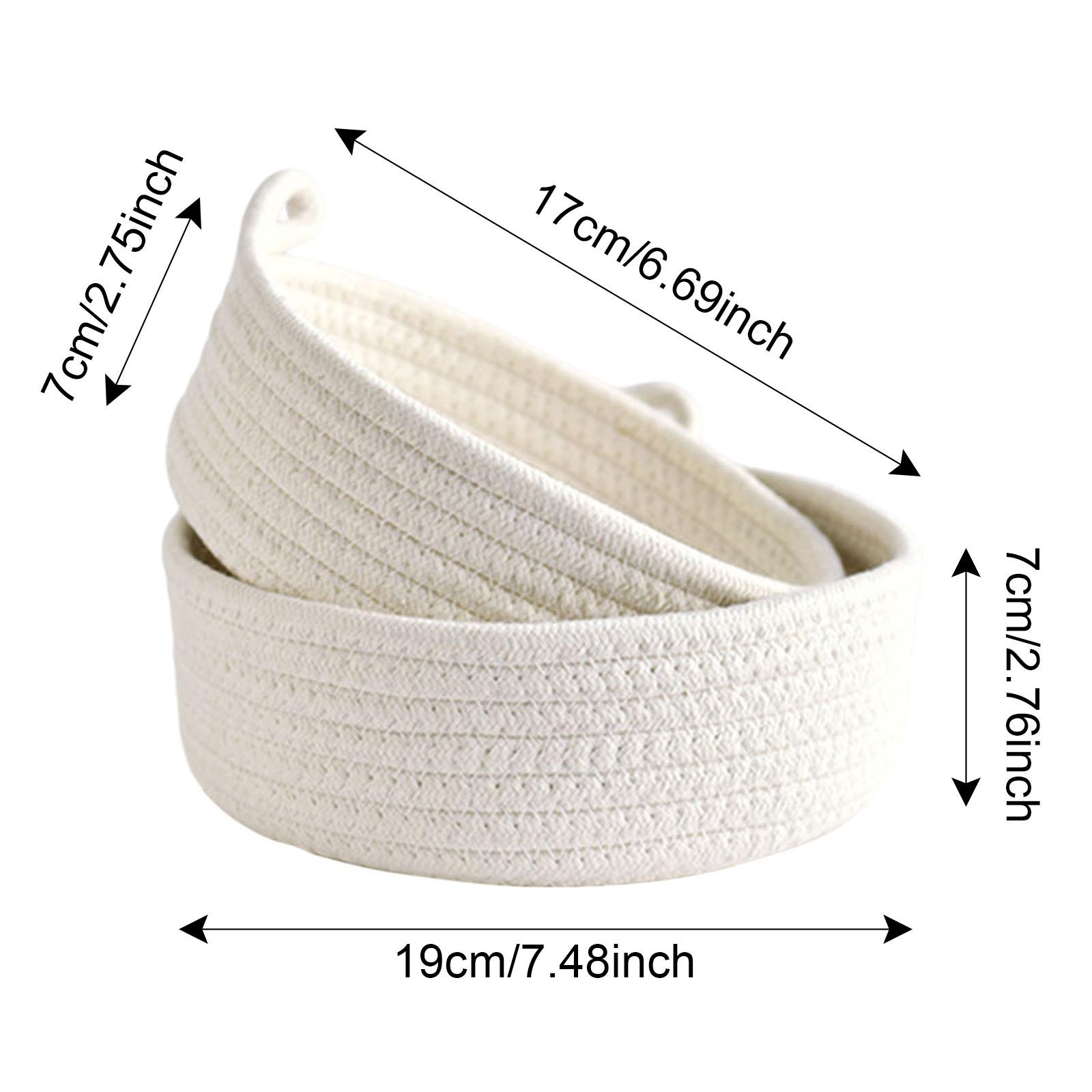 Cestas Redondas Pequenas de Co - Woven Basket Set avaliação e preço