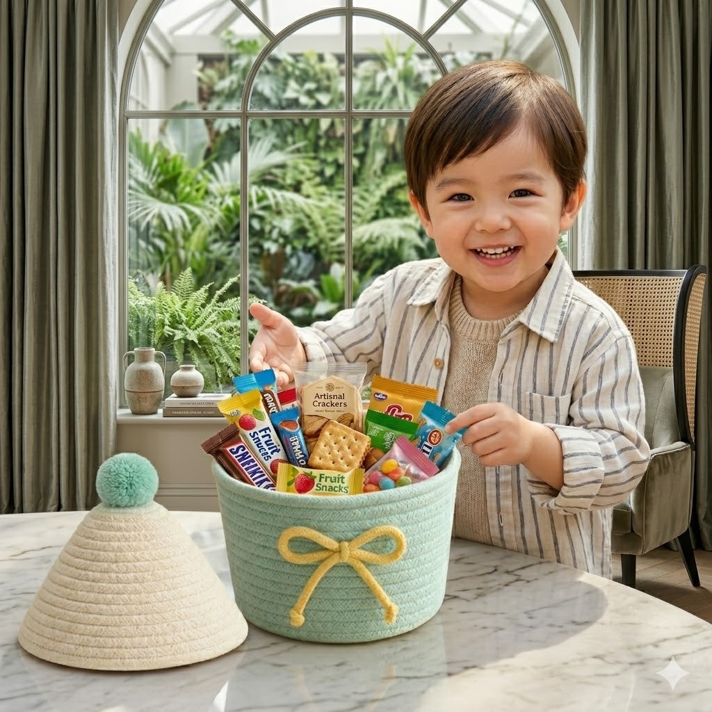 Cesta de armazenamento de cord - Woven Basket Set avaliação e preço