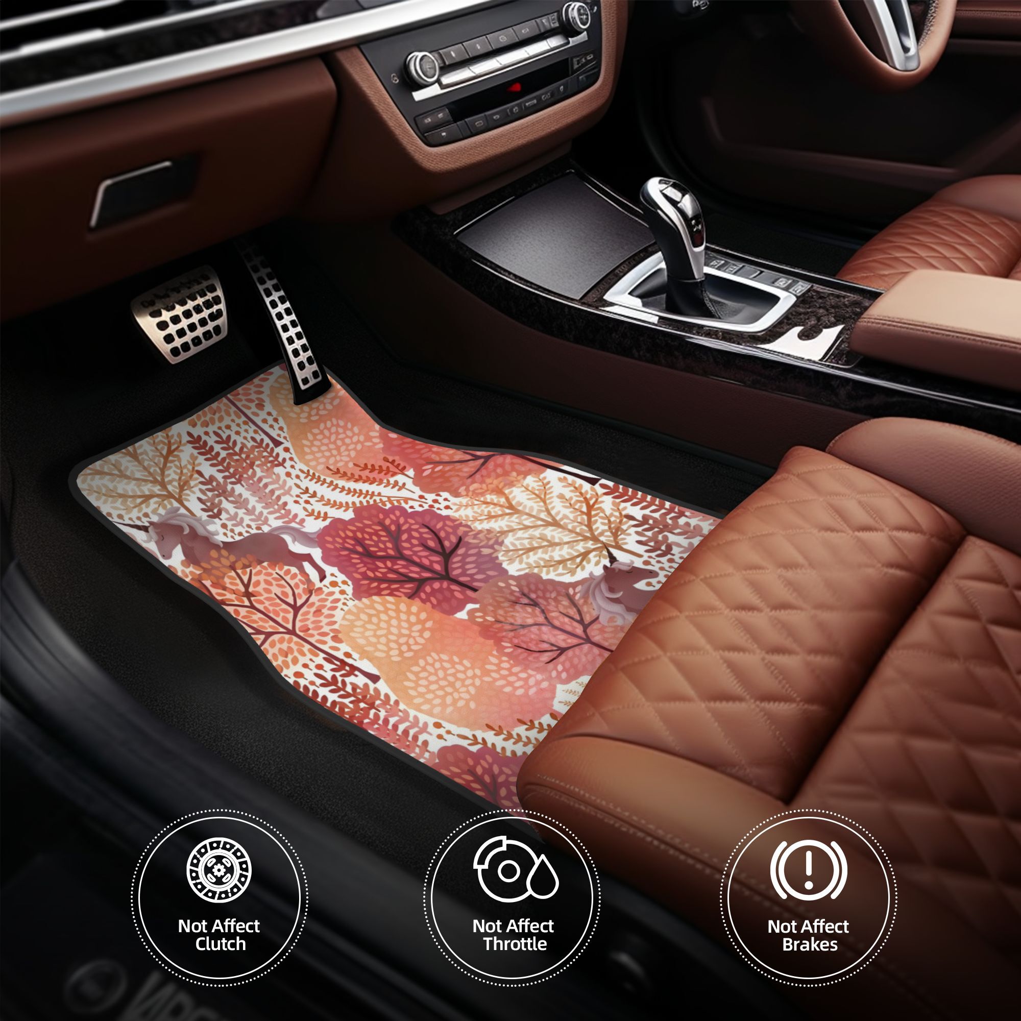 Conjunto de 4 Tapetes de Carro - Interior Design Illustration avaliação e preço