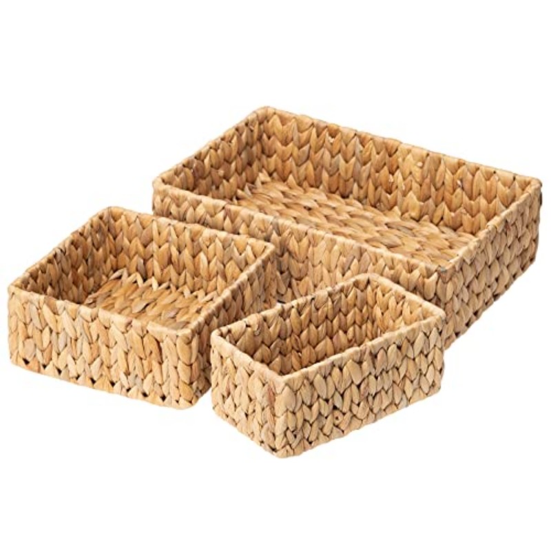 Cestas de Vime para Organizaçã - Woven Basket Set avaliação e preço