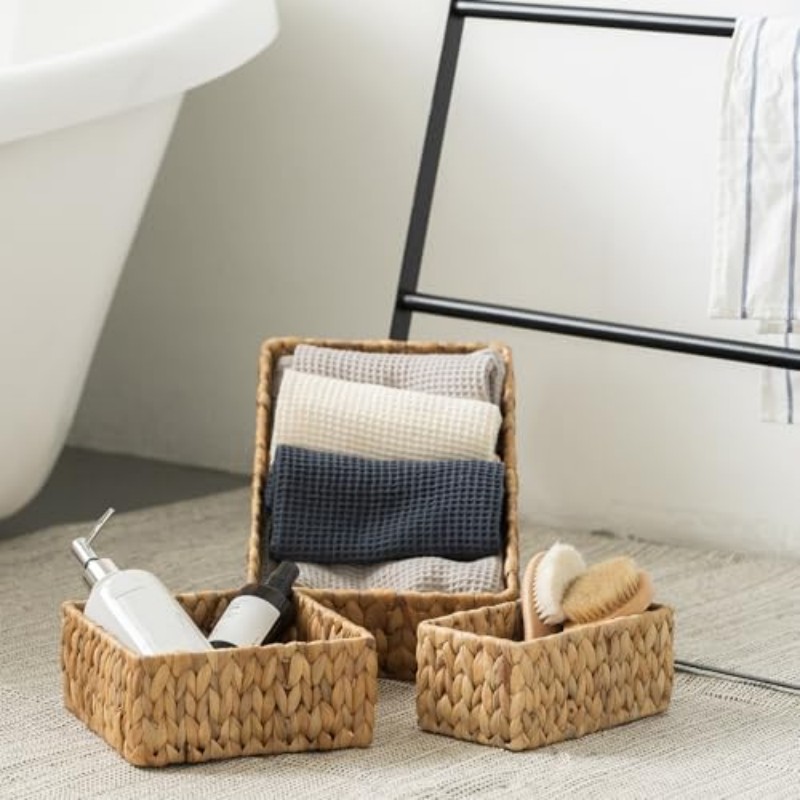 Cestas de Vime para Organizaçã - Woven Basket Set avaliação e preço