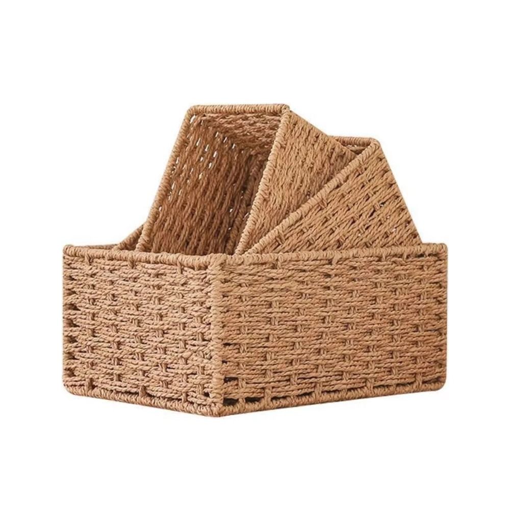 Nova Cesta de Armazenamento Gr - Woven Basket Set avaliação e preço