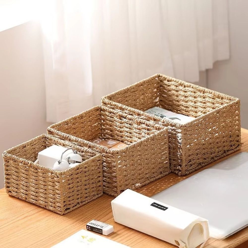 Nova Cesta de Armazenamento Gr - Woven Basket Set avaliação e preço
